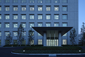 株式会社ユーシン精機 新本社工場の外観アップ